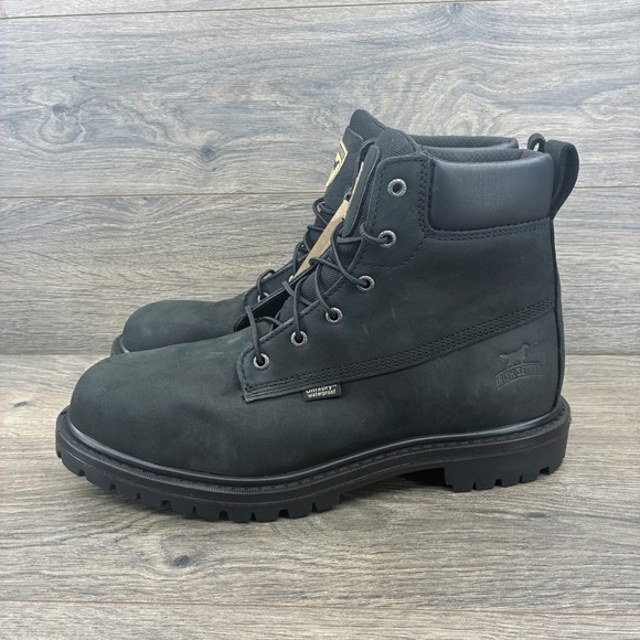 Irish Setter 83671 Waterproof Work Boots Men's Size 11 Black Leather EH SR